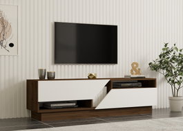 Hanah Home Soporte de TV Koza Nogal y Blanco